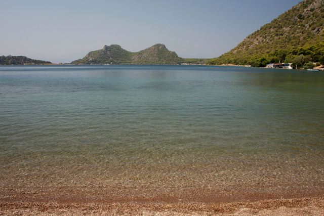 Ancient Heraion - Western view of Lake Vouliagmeni near Heraion